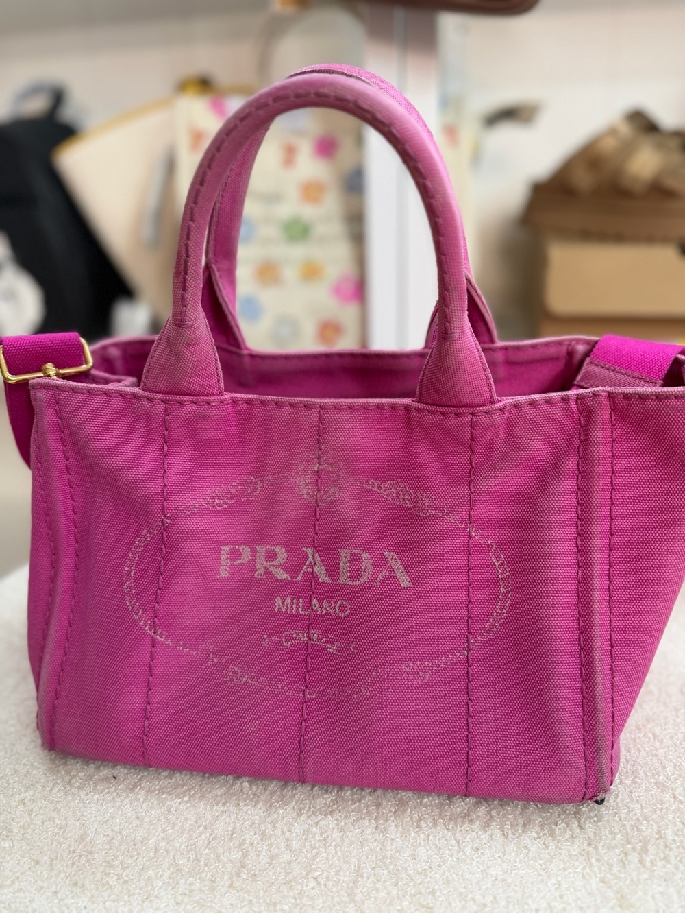 Prada Canvas Tote